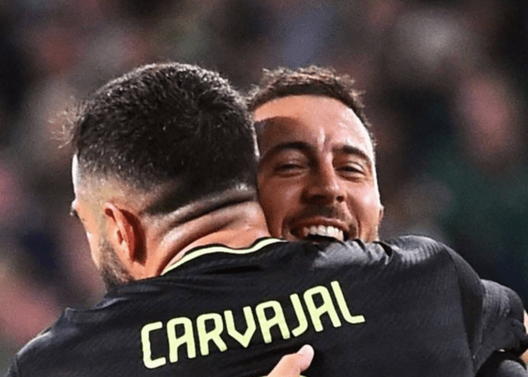 皇马力克巴黎圣日耳曼，阿扎尔补时绝平德甲